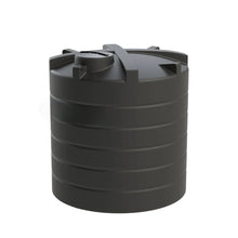 Indlæs billede til gallerivisning 10000 liter vandtank sort cylinderformet L240cmxB240cmx260cm - TILBUD FRIT LEVERET