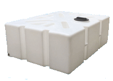 Indlæs billede til gallerivisning Vandtank rumopdelt vandret 1000 Liter L159cmxB124cmxH59cm krydsform