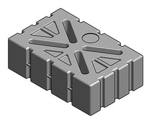 Indlæs billede til gallerivisning Vandtank rumopdelt vandret 1250 Liter L195cmxB125cmxH62cm. vandtanke.dk