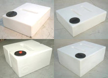 Indlæs billede til gallerivisning Vandtank rumopdelt vandret 1000 Liter L159cmxB124cmxH59cm