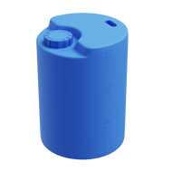 60 liter drikkevandstank blå - L40cmxB40xmxH55cm - PÅ LAGER - med 3/4