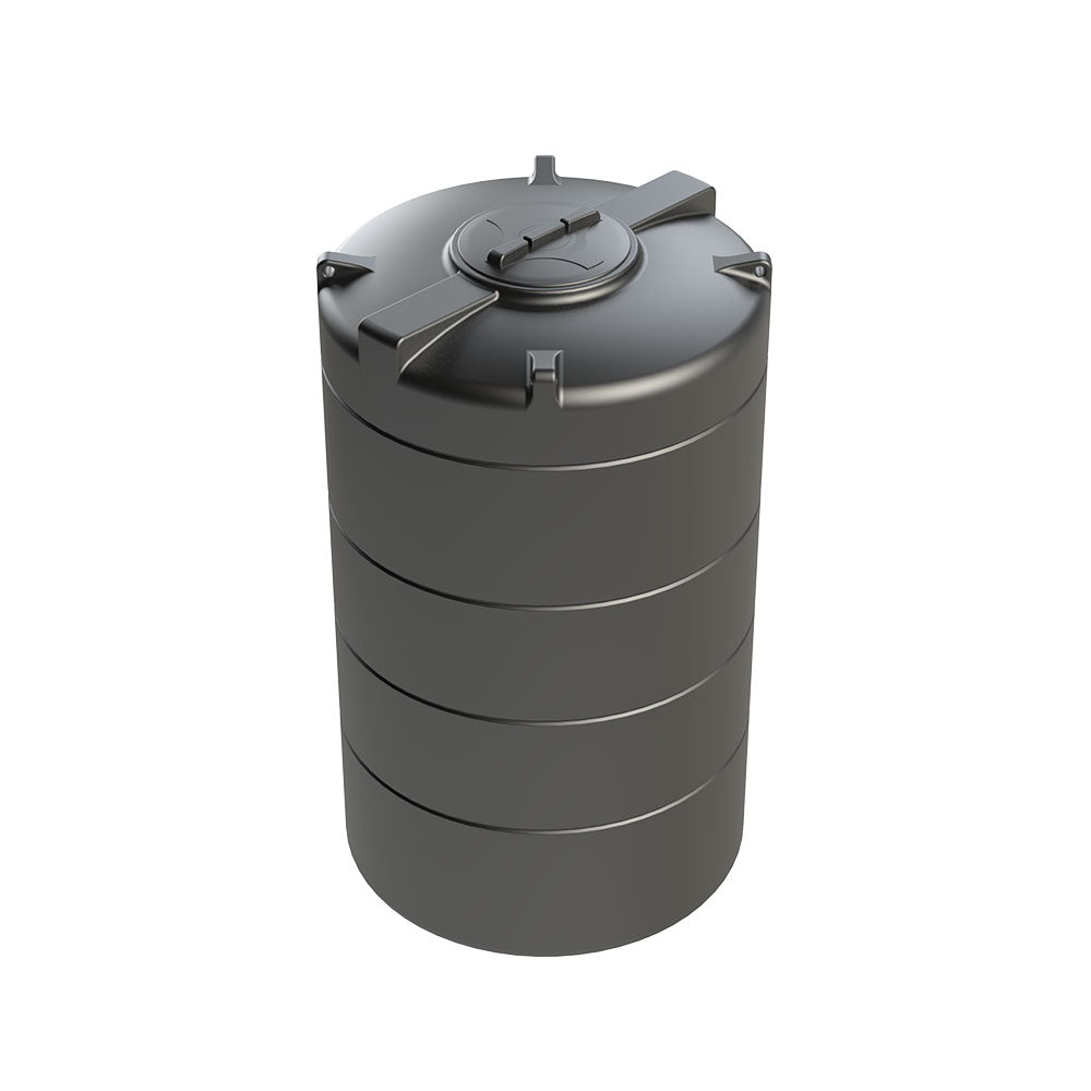 1000 liter drikkevandstank sort vertikal - L90cmxB90xmxH188cm