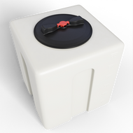 60 liter Lodret Vandtank (22cm låg) L40cmxB40xH44cm - godkendt til drikkevand