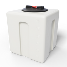 Indlæs billede til gallerivisning 60 liter Lodret Vandtank (22cm låg) L40cmxB40xH44cm - godkendt til drikkevand
