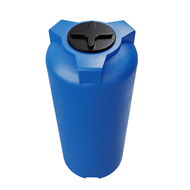 1000 liter drikkevandstank sort vertikal - L82cmxB82xmxH195cm - normalt lagervare