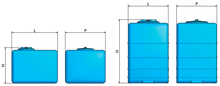500 Liter plast landbrug ferskvand firkantet RPRK-blå lodret vandtankbeholderen er levnedsmiddelgodkendt.